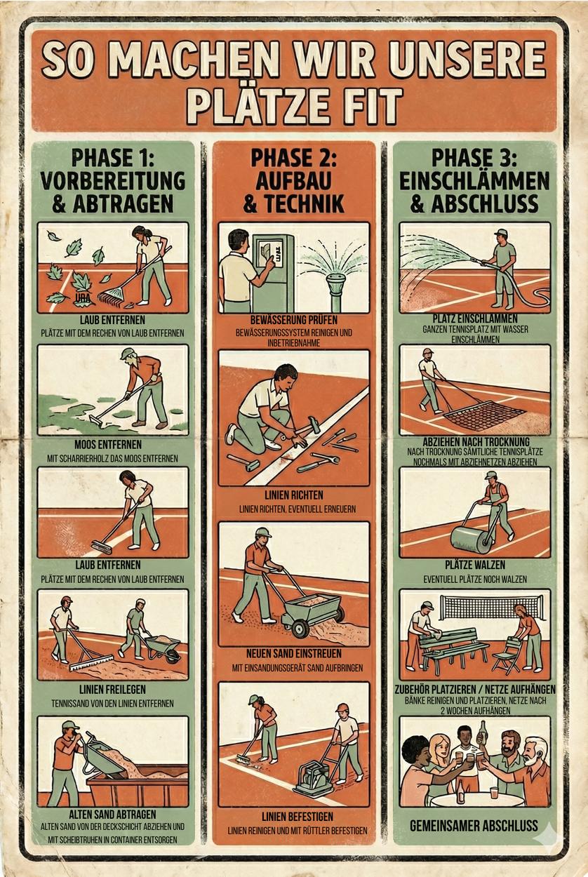 Saisonstart 2026: Wir machen die Plätze fit – Warum du dabei sein solltest